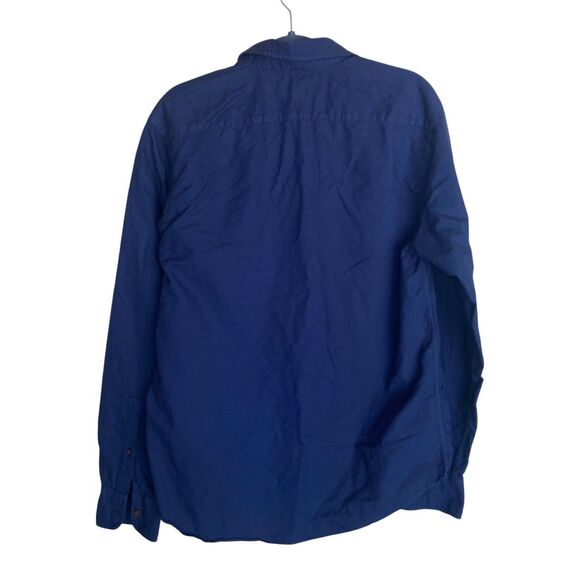 UNTUCKit St Chamant Shirt Mens L Button Up Navy Cotton Long Sleeve - Picture 3 of 8